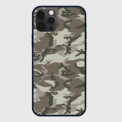 Чехол для iPhone 12 Pro Камуфляж лесной летний, цвет: 3D-черный