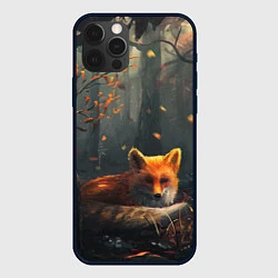 Чехол iPhone 12 Pro Лисица в лесу