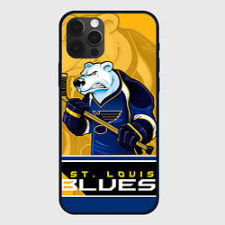 Чехол для iPhone 12 Pro St. Louis Blues, цвет: 3D-черный