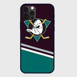 Чехол для iPhone 12 Pro Anaheim Ducks, цвет: 3D-черный
