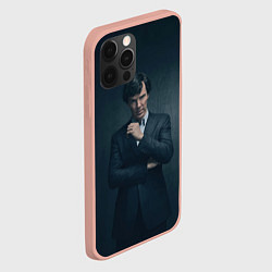 Чехол для iPhone 12 Pro Шерлок в костюме, цвет: 3D-светло-розовый — фото 2