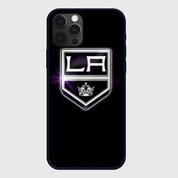 Чехол для iPhone 12 Pro Los Angeles Kings, цвет: 3D-черный