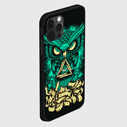 Чехол для iPhone 12 Pro Bring Me The Horizon: Owl, цвет: 3D-черный — фото 2