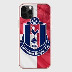 Чехол для iPhone 12 Pro Tottenham Hotspur FC, цвет: 3D-светло-розовый