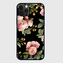 Чехол для iPhone 12 Pro TOP Roses, цвет: 3D-черный