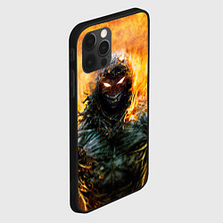 Чехол для iPhone 12 Pro Disturbed: Monster Flame, цвет: 3D-черный — фото 2