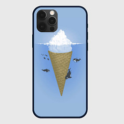 Чехол для iPhone 12 Pro Мороженое, цвет: 3D-черный