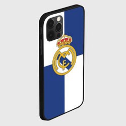 Чехол для iPhone 12 Pro Real Madrid: Blue style, цвет: 3D-черный — фото 2
