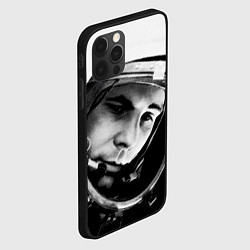 Чехол для iPhone 12 Pro Гагарин космонавт, цвет: 3D-черный — фото 2