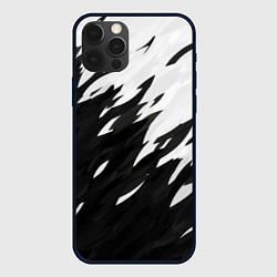Чехол для iPhone 12 Pro Black & white, цвет: 3D-черный