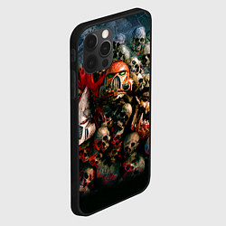 Чехол для iPhone 12 Pro Warhammer 40k: Skulls, цвет: 3D-черный — фото 2