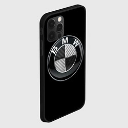 Чехол для iPhone 12 Pro BMW - emblem, цвет: 3D-черный — фото 2