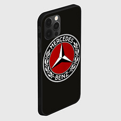 Чехол для iPhone 12 Pro Mercedes-Benz, цвет: 3D-черный — фото 2