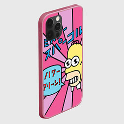Чехол для iPhone 12 Pro Japanesse Homer, цвет: 3D-малиновый — фото 2