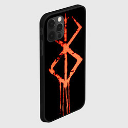 Чехол для iPhone 12 Pro Берсерк Клеймо символ, цвет: 3D-черный — фото 2