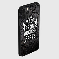 Чехол для iPhone 12 Pro Made from broken parts, цвет: 3D-черный — фото 2