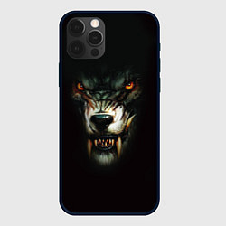 Чехол для iPhone 12 Pro Оскал волка, цвет: 3D-черный