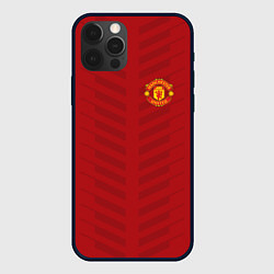 Чехол iPhone 12 Pro Manchester United: Red Lines