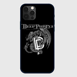 Чехол для iPhone 12 Pro Deep Purple: Dark Dragon, цвет: 3D-черный