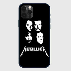 Чехол для iPhone 12 Pro Metallica - rock band, цвет: 3D-черный