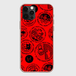 Чехол для iPhone 12 Pro 21 Pilots: Don't Trust, цвет: 3D-светло-розовый