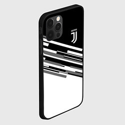 Чехол для iPhone 12 Pro FC Juventus: B&W Line, цвет: 3D-черный — фото 2