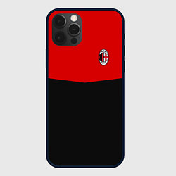 Чехол для iPhone 12 Pro АC Milan: R&B Sport, цвет: 3D-черный