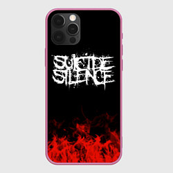Чехол iPhone 12 Pro Suicide Silence: Red Flame