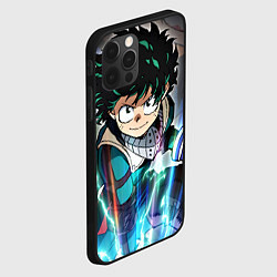 Чехол для iPhone 12 Pro My Hero Academia синий свет, цвет: 3D-черный — фото 2