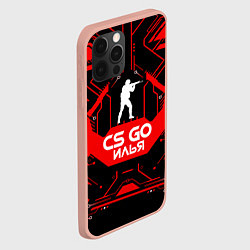 Чехол для iPhone 12 Pro CS:GO - Илья, цвет: 3D-светло-розовый — фото 2