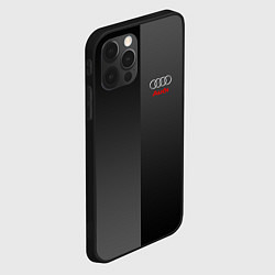 Чехол для iPhone 12 Pro Audi: Metallic Style, цвет: 3D-черный — фото 2