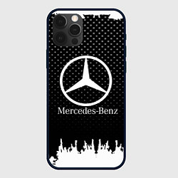 Чехол для iPhone 12 Pro Mercedes-Benz: Black Side, цвет: 3D-черный