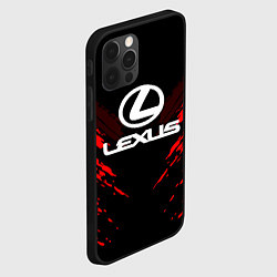 Чехол для iPhone 12 Pro Lexus: Red Anger, цвет: 3D-черный — фото 2