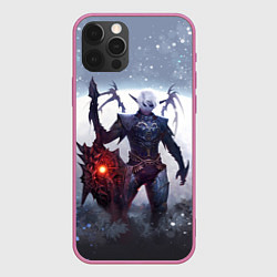 Чехол для iPhone 12 Pro Dark Knight, цвет: 3D-малиновый