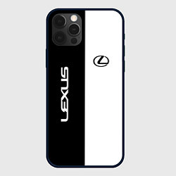 Чехол для iPhone 12 Pro Lexus: Black & White, цвет: 3D-черный