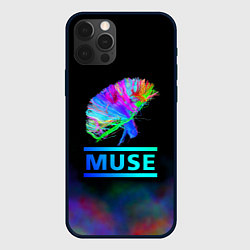 Чехол для iPhone 12 Pro Muse: Neon Flower, цвет: 3D-черный