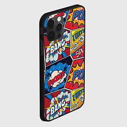 Чехол для iPhone 12 Pro Pop art pattern, цвет: 3D-черный — фото 2