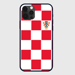 Чехол для iPhone 12 Pro Сборная Хорватии: Домашняя ЧМ-2018, цвет: 3D-черный