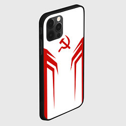 Чехол для iPhone 12 Pro СССР воин, цвет: 3D-черный — фото 2