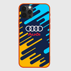 Чехол для iPhone 12 Pro Audi: Colour Sport, цвет: 3D-красный