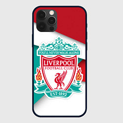 Чехол для iPhone 12 Pro FC Liverpool, цвет: 3D-черный