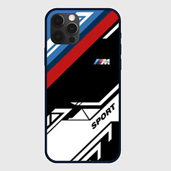 Чехол iPhone 12 Pro BMW GEOMETRY SPORT БМВ M PERFORMANCE