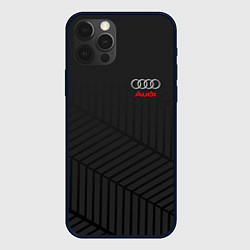 Чехол для iPhone 12 Pro Audi: Grey Collection, цвет: 3D-черный