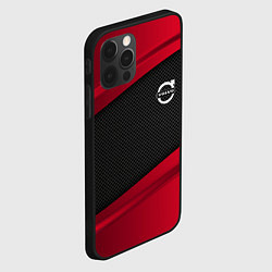 Чехол для iPhone 12 Pro Volvo: Red Sport, цвет: 3D-черный — фото 2