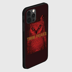 Чехол для iPhone 12 Pro Twin Peaks: Red Owl, цвет: 3D-черный — фото 2