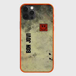 Чехол для iPhone 12 Pro Bon Jovi, цвет: 3D-красный