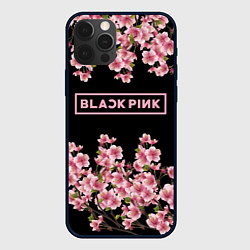 Чехол для iPhone 12 Pro Black Pink: Delicate Sakura, цвет: 3D-черный