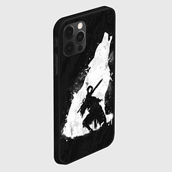 Чехол для iPhone 12 Pro Dark Souls: Howling Wolf, цвет: 3D-черный — фото 2
