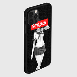 Чехол для iPhone 12 Pro Senpai: School Girl, цвет: 3D-черный — фото 2