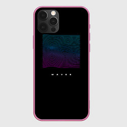 Чехол для iPhone 12 Pro Neon WAVES, цвет: 3D-малиновый
